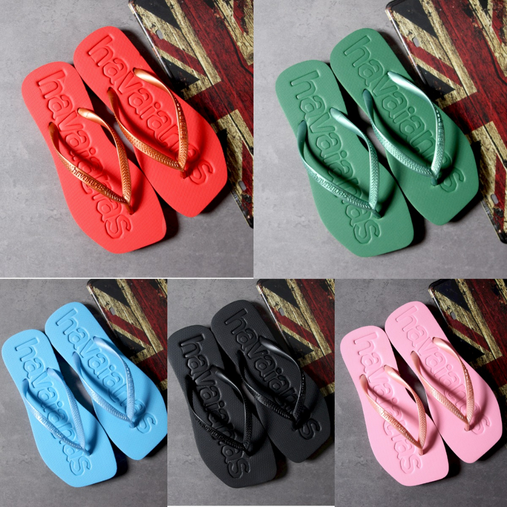 (LOẠI 1) Dép kẹp nữ Thái đế vuông logo chìm - SIÊU SALE [KC Store]