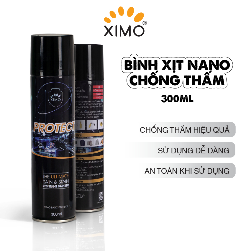 Bình xịt nano chống thấm nước Ximo, kháng bám bẩn 300ml (VSG07 XI22)