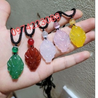 Dây chuyền mặt đá hồ ly đá phong thủy đủ màu