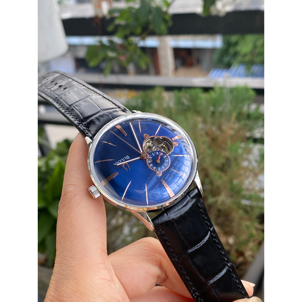 Đồng hồ nam bulova automatic - dây da - 42mm