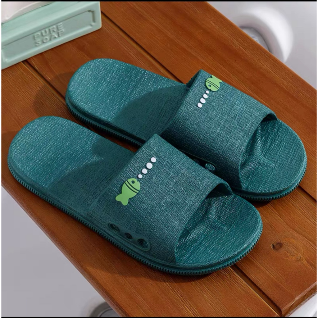 Dép Đi Trong Nhà, Văn phòng, Nhà Tắm Hình Cá Nhựa Siêu Nhẹ, Chống Trơn Trượt