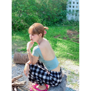 Áo Baesweetie thêu hoa hở lưng🥰