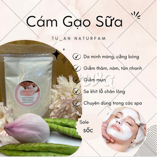 Bột cám gạo sữa tắm trắng, đắp mặt nạ handmade