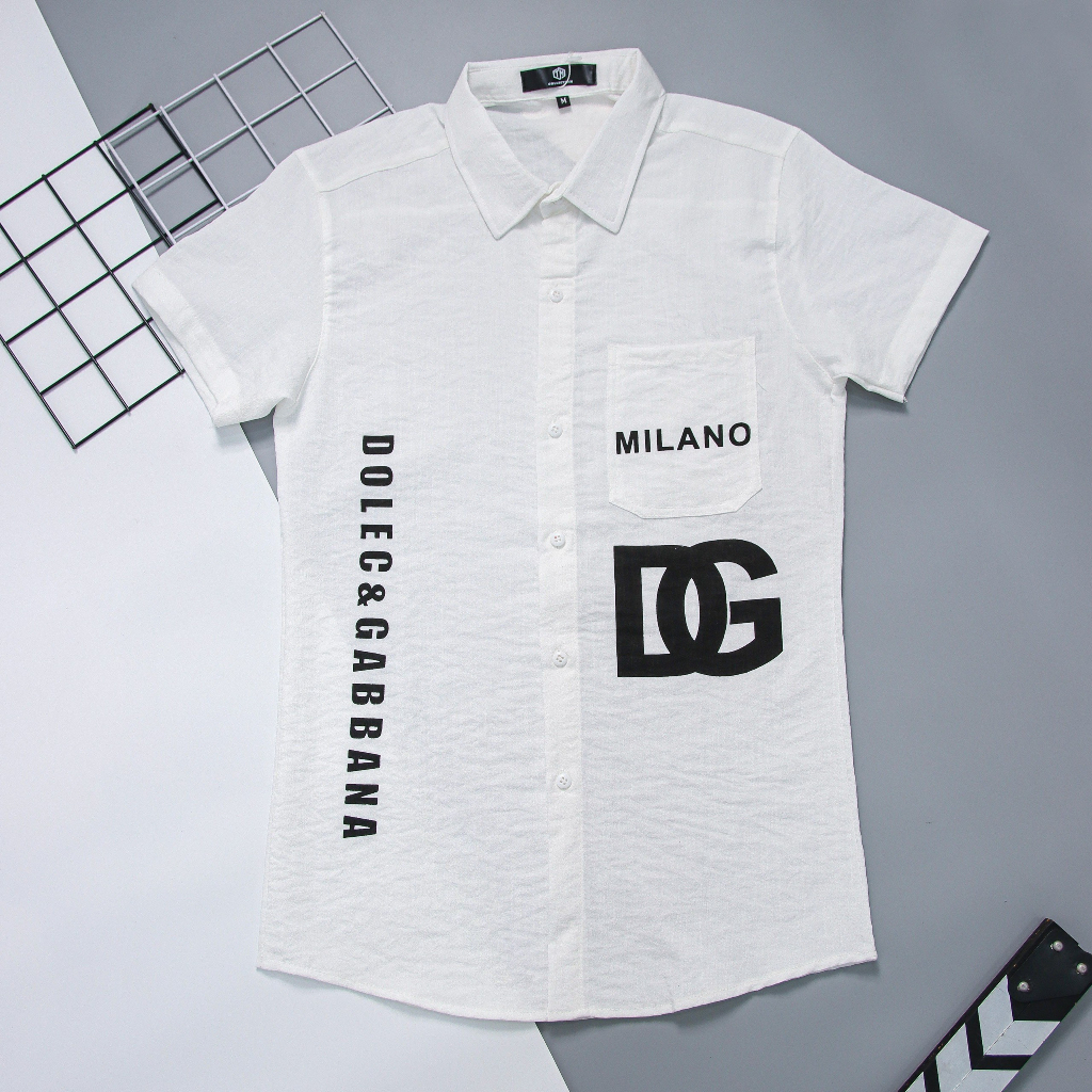 Áo sơ mi nam vải đũi ngắn tay chất liệu cao cấp mềm mịn