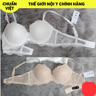 Áo ngực ibasic mút vừa 1.5cm phối ren - có gọng ibasic - va086