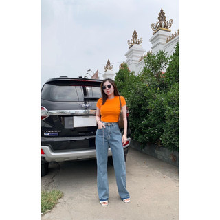 áo croptop thun trơn basic co giãn 4 chiều chất xịn đẹp ạ
