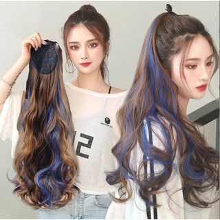 Tóc giả cột đuôi màu line cực đẹp (đủ màu)