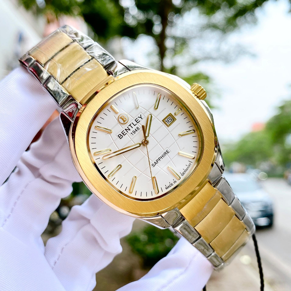 Đồng Hồ Nam Bentley BL1869 Dây KIm Loại, Vành Trơn Chính Hãng, Full Box, Bảo Hành 5 Năm
