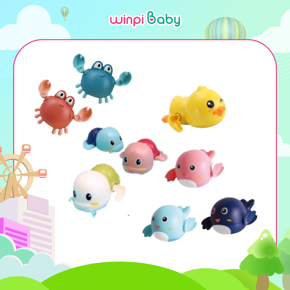 Đồ chơi vặn cót nhà tắm cho bé