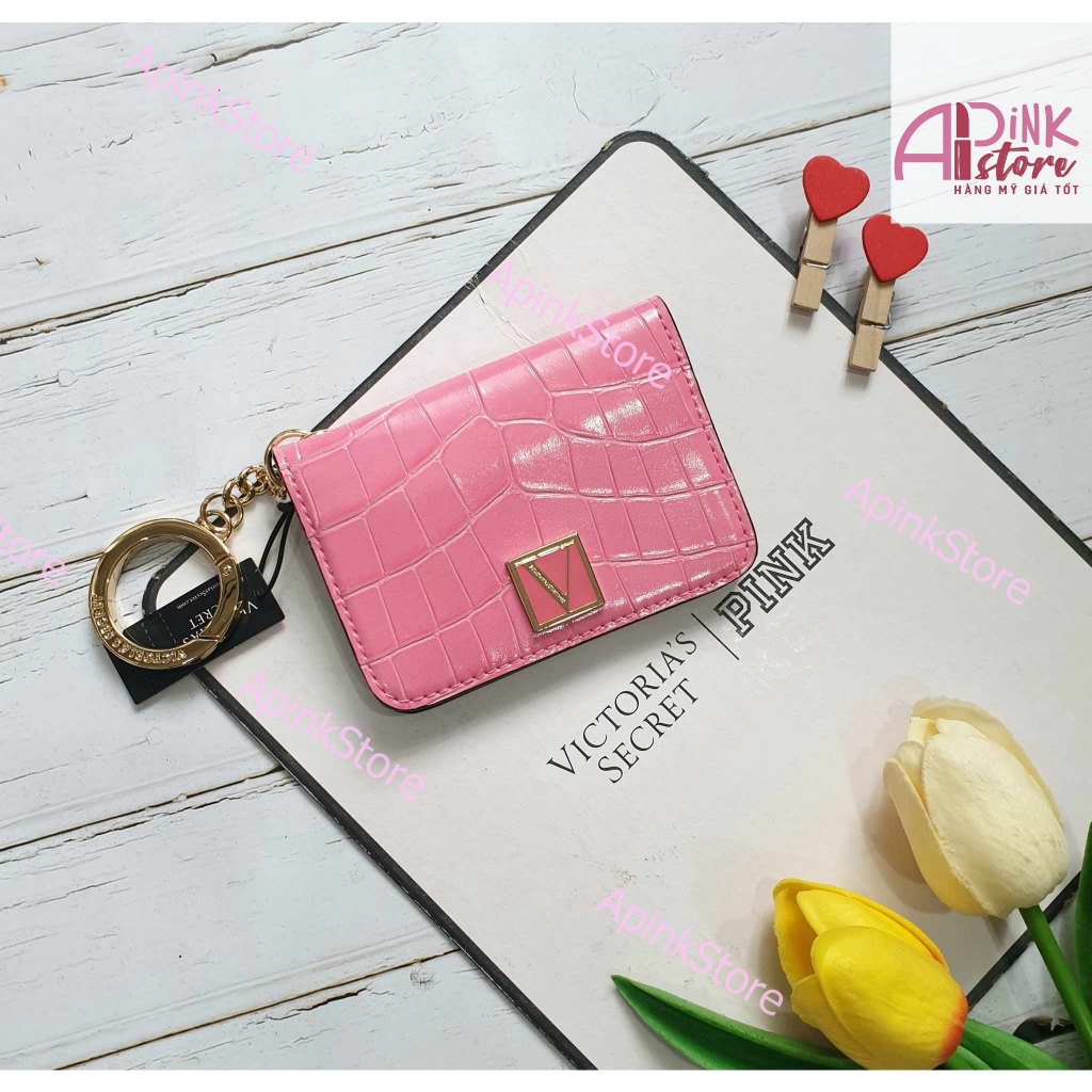 Ví đựng Card, Móc khóa Balo, Kẹp tóc Victoria Secret chính hãng