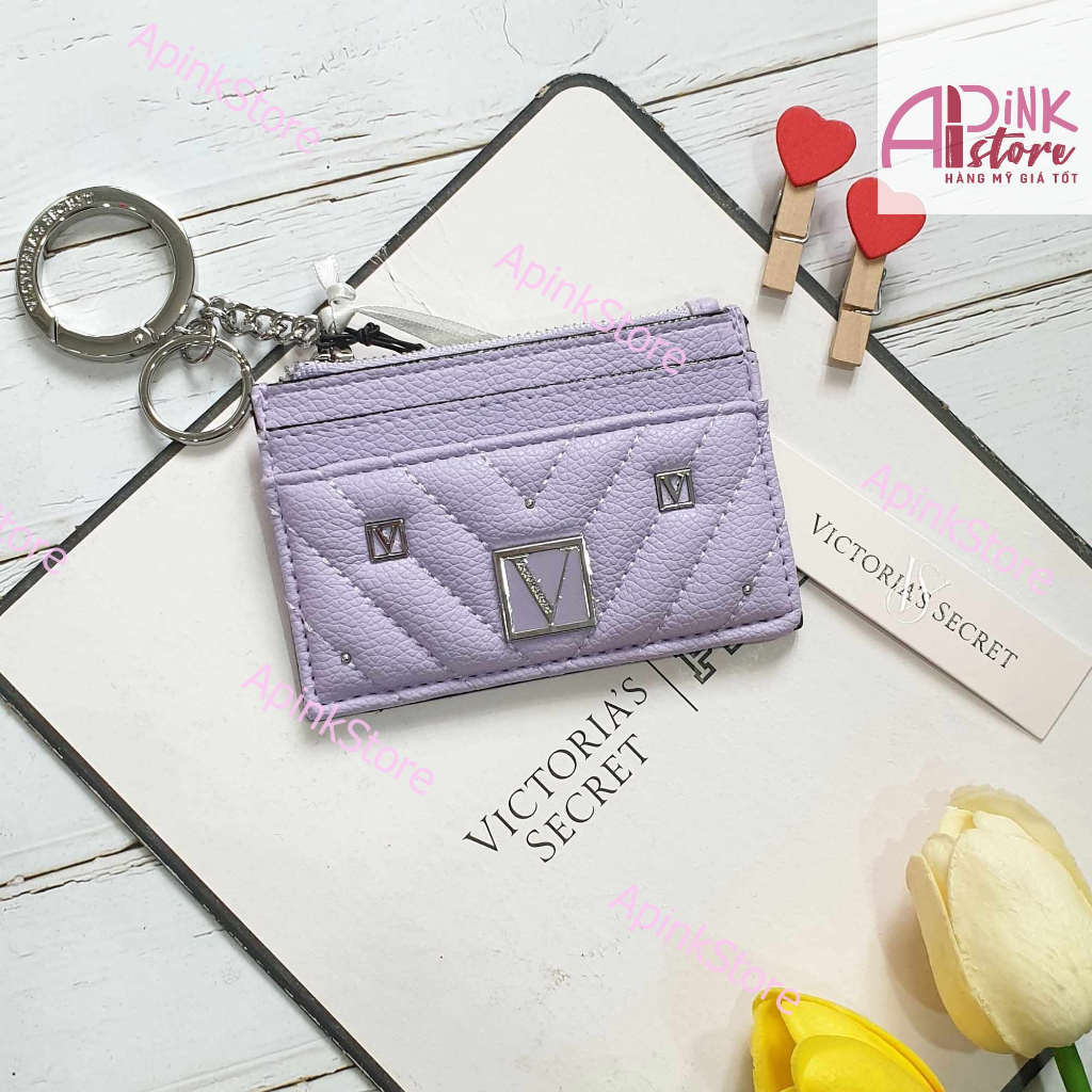 Ví đựng Card, Móc khóa Balo, Kẹp tóc Victoria Secret chính hãng