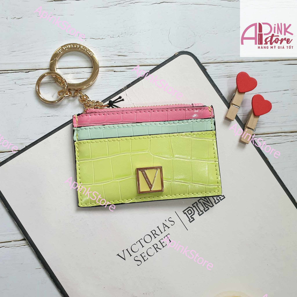 Ví đựng Card, Móc khóa Balo, Kẹp tóc Victoria Secret chính hãng