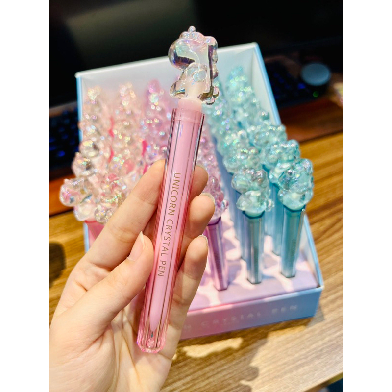 BÚT GEL MỰC THUỶ TINH HÌNH NGƯẠ UNICONR - BEARBRICK NẮP GẬP