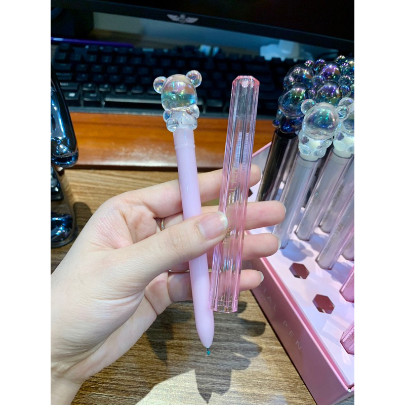 BÚT GEL MỰC THUỶ TINH HÌNH NGƯẠ UNICONR - BEARBRICK NẮP GẬP