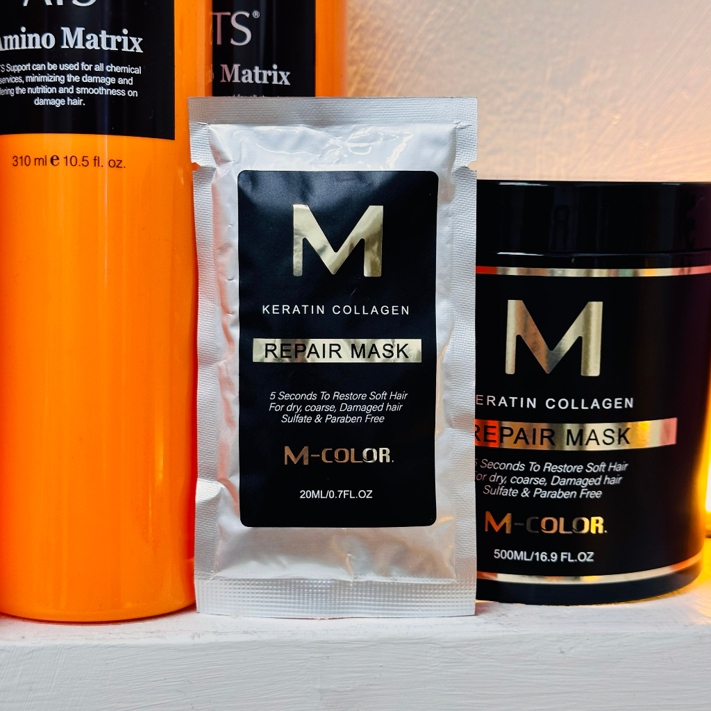 Hấp phục hồi tóc hư tổn Mcolor dạng gói túi trải nghiệm 20ml