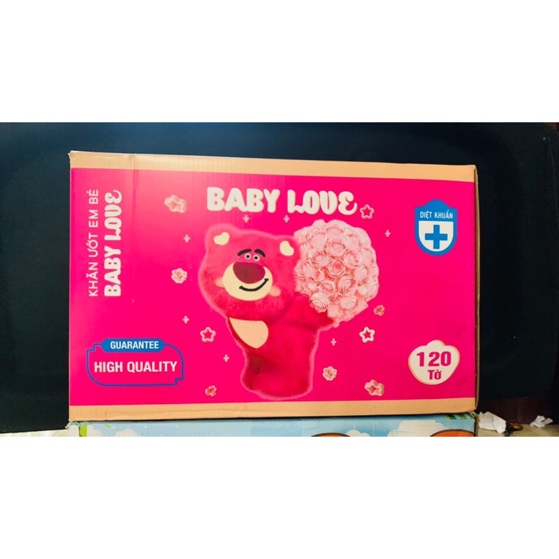 (SỈ) Khăn ướt Baby love THIÊN PHÚC - Khăn ướt THIÊN PHÚC 120 tờ (Giấy ướt BABY LOVE)