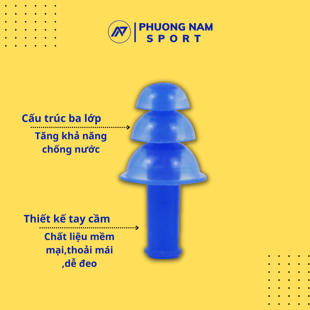 Bộ Bịt Tai chống nước vào tai, Kẹp Mũi chống nước khi bơi