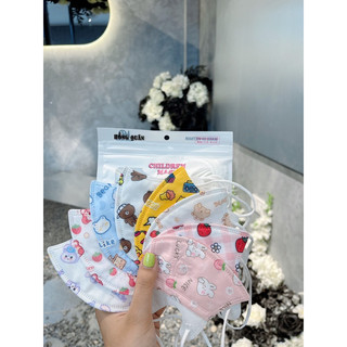 KHẨU TRANG 5D LỤA CAO CẤP CHO BÉ  Từ 0-9 tuổi [ túi 10 cái]