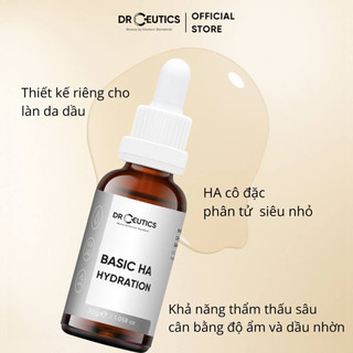 DRCEUTICS Tinh Chất HA Basic Hydration Drceutics Cho Da Dầu Mụn (30ml)