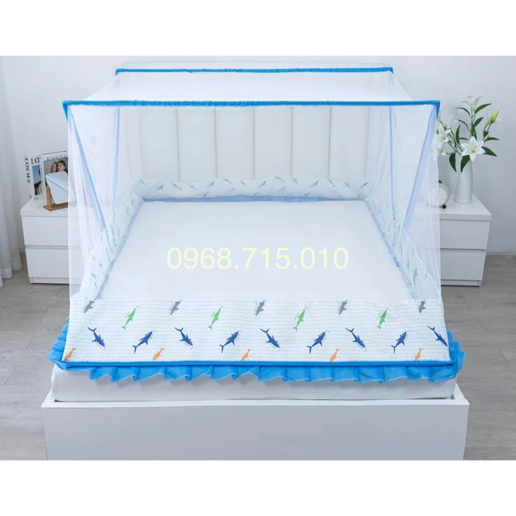 Màn xếp Thông minh - Mùng gấp gọn thế hệ mới, màn chụp thông minh khớp nối hiện đại màn chống muỗi hiệu quả