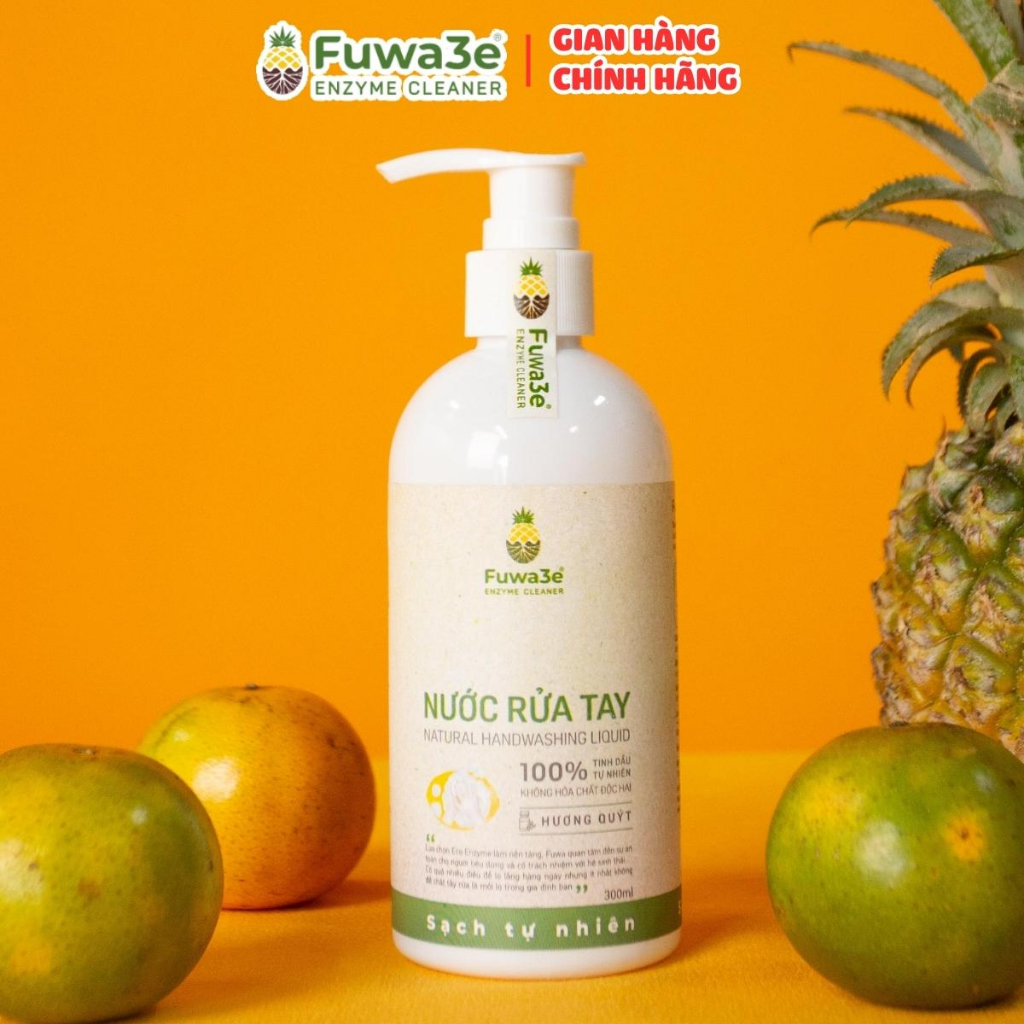 Nước rửa tay tạo bọt Fuwa3e hữu cơ 300ml