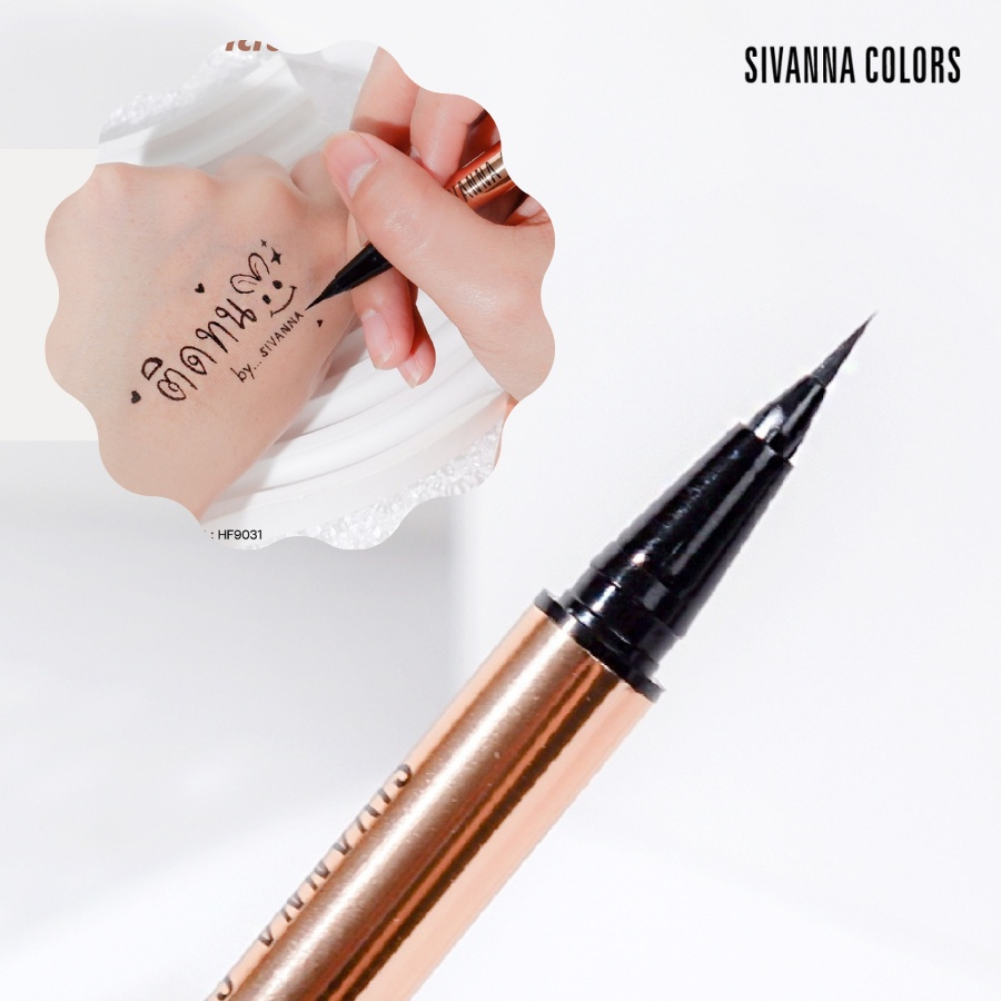 Bút kẻ mắt đầu mảnh chống nước lâu trôi Sivanna Liquiid Eyeliner HF9031