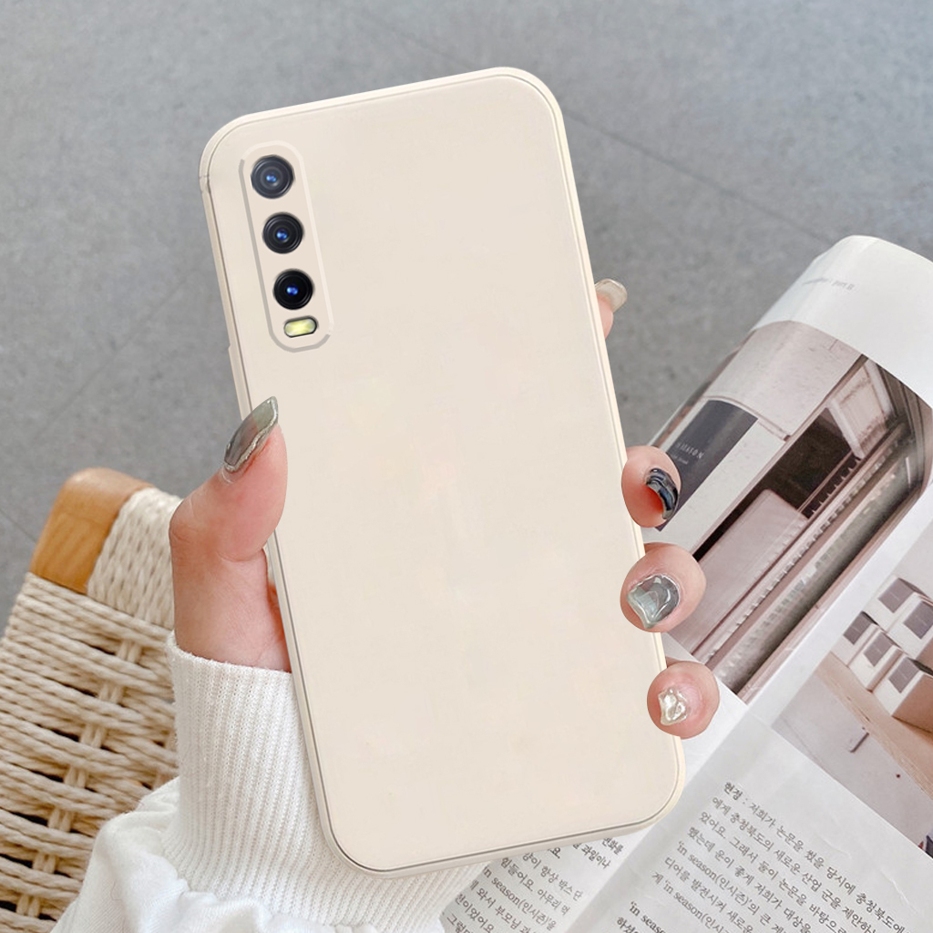 Ốp lưng Vivo Y20, Y20s, Y12s silicon mềm viền vuông bảo vệ máy