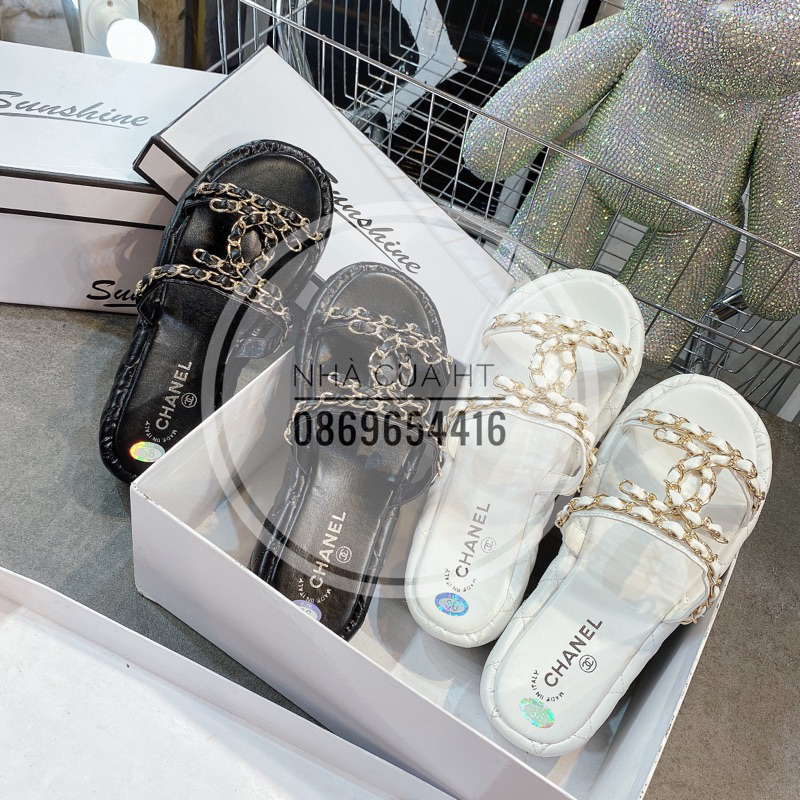 DÉP QUAI XÍCH C H A N E L ĐẾ XUỒNG 5 PHÂN SIÊU XINH