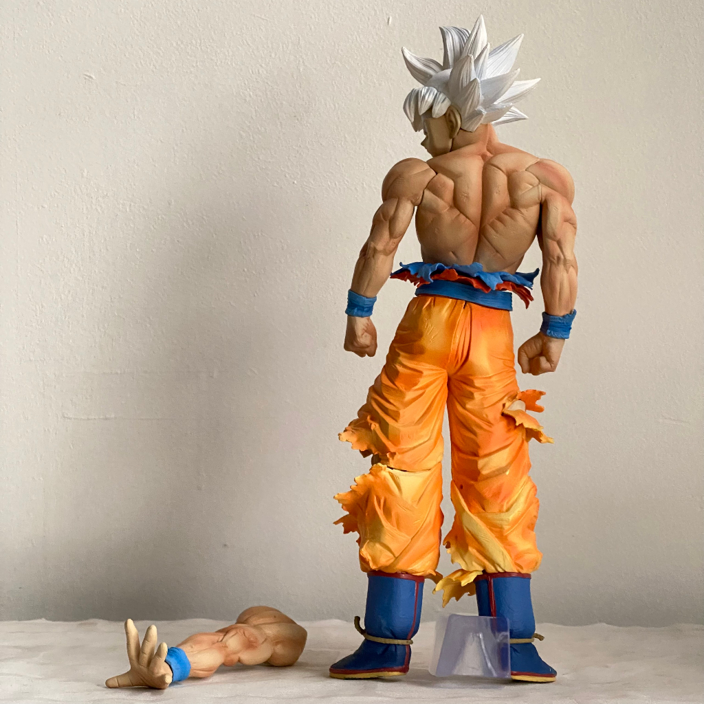 Mô hình Goku Ultra instinct cao 33Cm - Goku bản năng vô cực có 2 tay thay thế cực nét - dragonball super figure