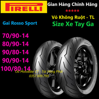 1 Vỏ Pirelli Rosso Sport Vario, Airblade, Vision, ...Các dòng xe tay ga sử dụng mâm 14 inches