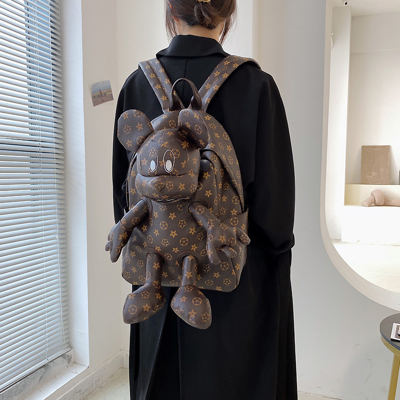 BALO ULAZZANG CHUỘT MICKEY HỌA TIẾT LV SIÊU XỊN, CHUẨN FASHIONNISTA