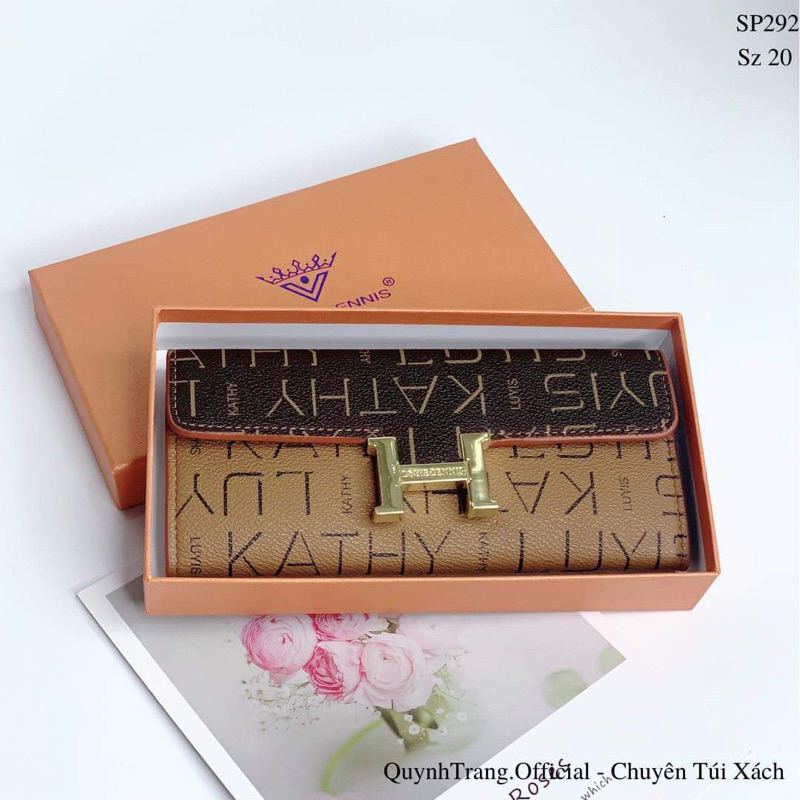 Ví nữ dài full box nhiều ngăn cao cấp