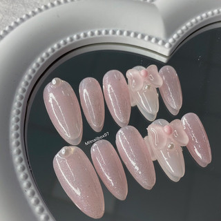 Mã 006 Nailbox thiết kế nơ hồng to