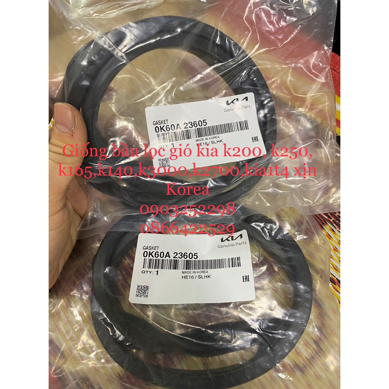 Gioăng lọc gió xe tải kia k200,k250, bongo3, k165,k140,k3000…xịn Korea, k2700, kia1t25