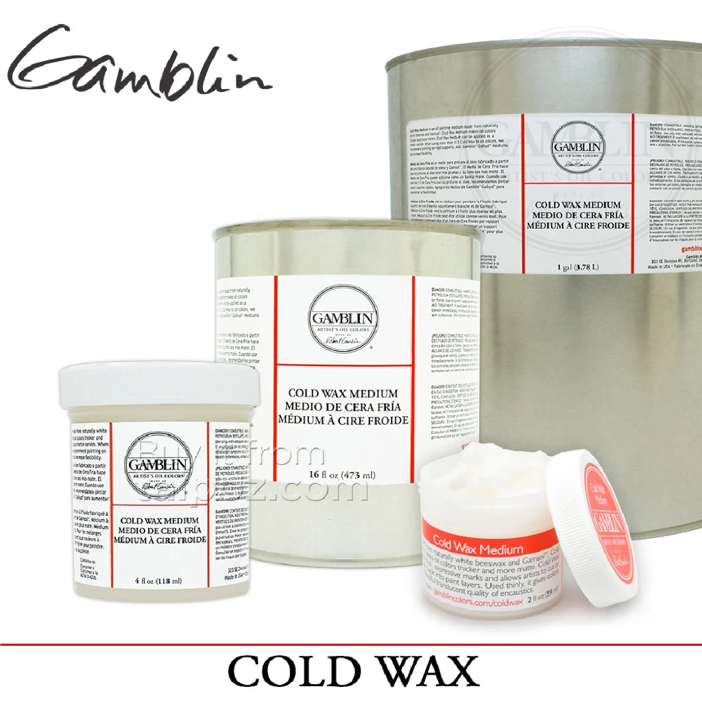 - SÁP LẠNH GAMBLIN COLD WAX MEDIUM GIÚP SƠN DẦU DÀY VÀ CÓ MÀU LÌ HƠN