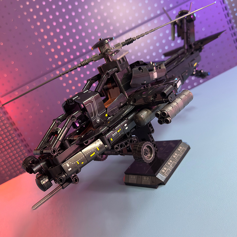Đồ chơi lắp ráp máy bay trực thăng chiến đấu cỡ lớn 50cm giá rẻ, đồ chơi lắp ghép mô hình thông minh cho bé BOBIKID LG18