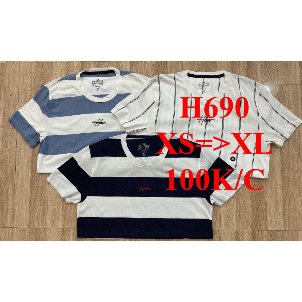 * Mã H690: Áo người lớn hàng dư xịn hãng Hollister chất cotton mềm, mát VNXK