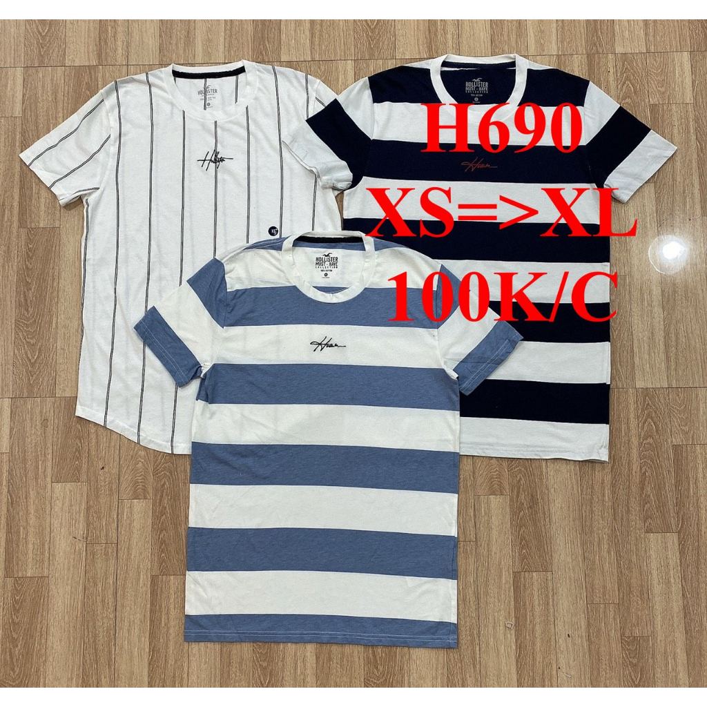 * Mã H690: Áo người lớn hàng dư xịn hãng Hollister chất cotton mềm, mát VNXK