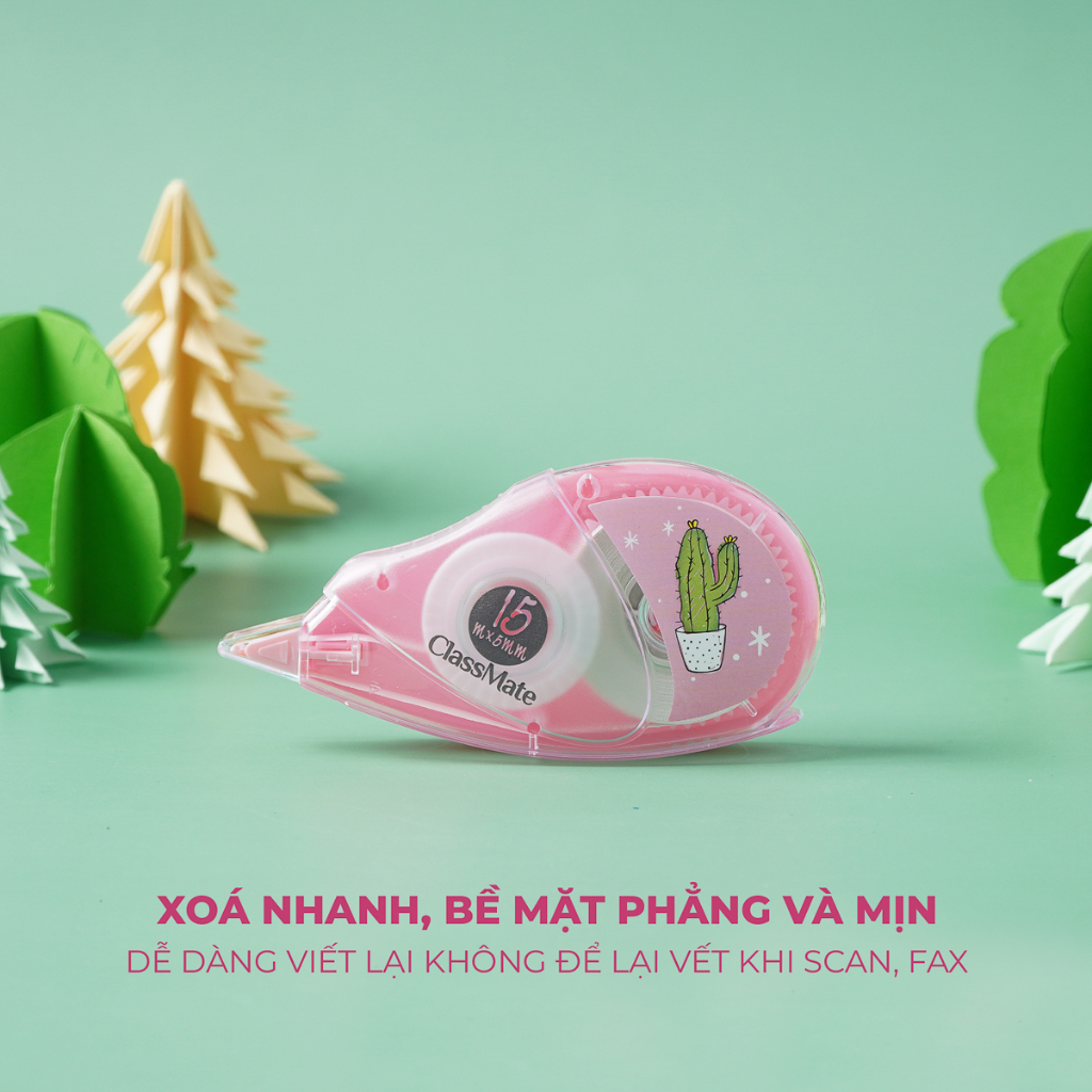 Bút Xóa Băng Kéo CLASSMATE Thiết Kế Hình Dễ Thương, Nhỏ Gọn CL-CT150/CT600/CT800