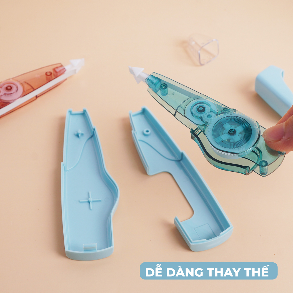 Băng xoá giấy CLASSMATE nhiều màu, bút xoá kéo cao cấp che phủ tốt có kèm lõi thay thế CT125S