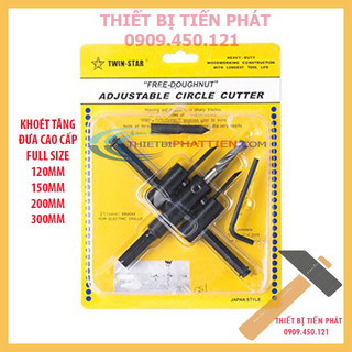 Mũi Khoan, Khoét Lỗ Thùng Loa, Lỗ Đèn Âm Trần, Thạch Cao 120mm, 150mm, 200mm, 300mm Có Tăng Đưa Twin-star (Chính