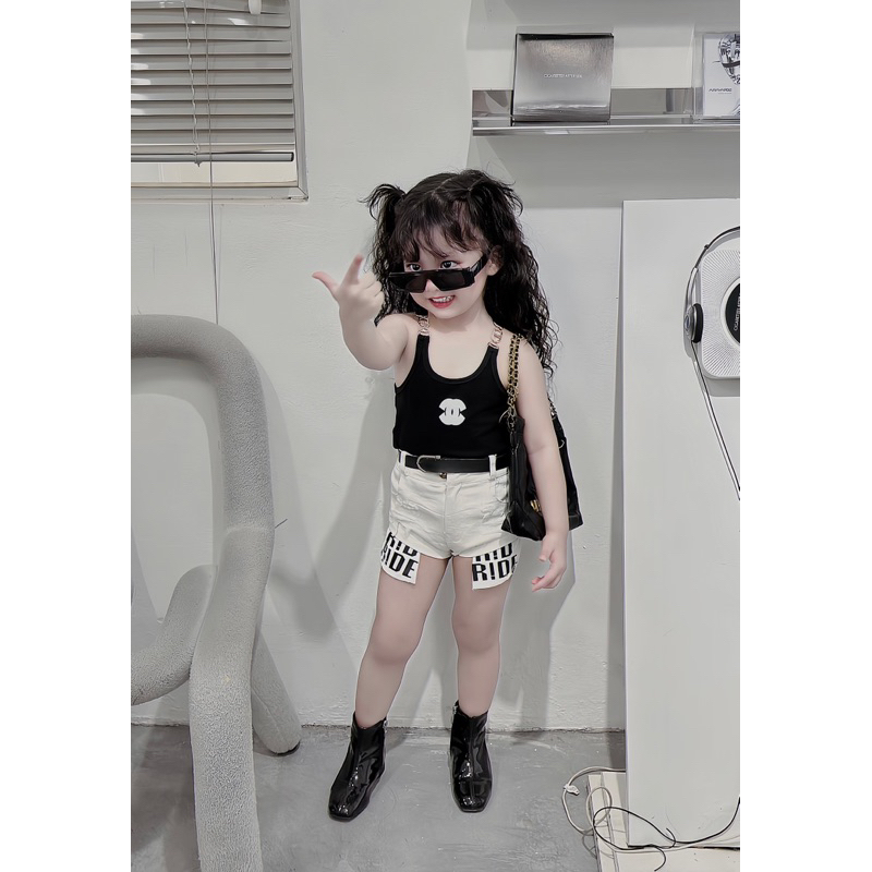 Sét áo buộc bụng và quần da siêu đẹp 7-41kg