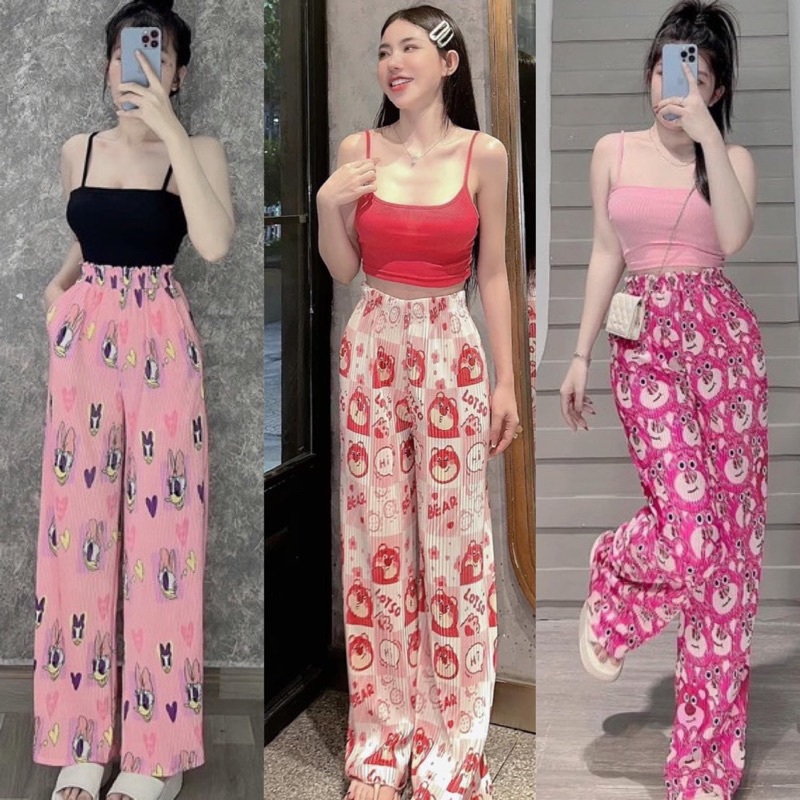 Set áo 2s + Quần dập ly dài Xuông hoạ tiết có túi kèm ảnh thật. From 40-55 ký vừa