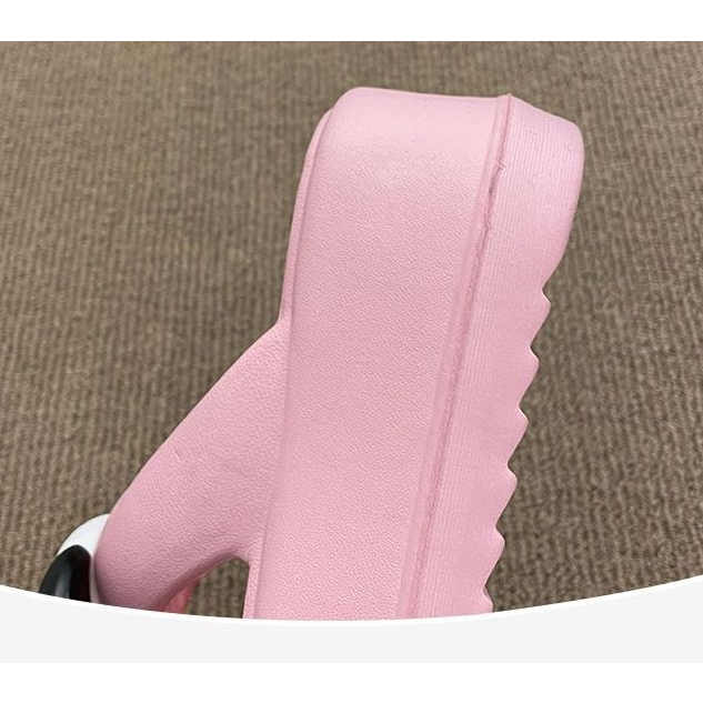 Dép nữ đế cao 6cm ,dép xỏ ngón siêu nhẹ, siêu êm ,dép bánh mì đính hình chú chó siêu cute