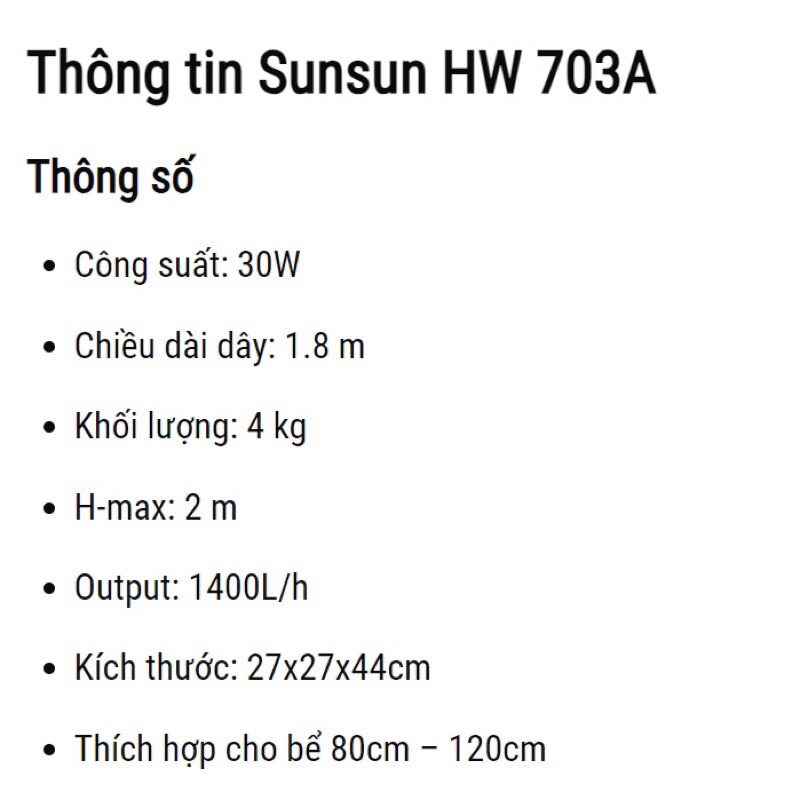 Lọc thùng Sunsun HW 303A/ 304A