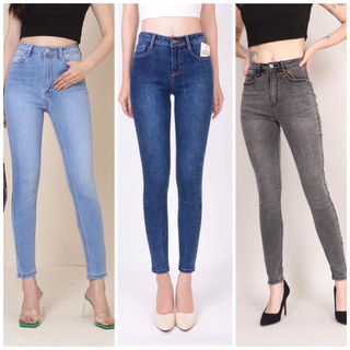 Quần jeans nữ skinny 100% cotton co giãn, quần bò nữ ôm chất vải co giãn 4 chiều