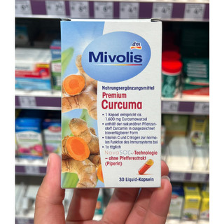 Viên uống tinh bột nghệ 30 viên - mivolis premium curcuma kapseln, 30 st., 19 g