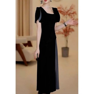 ĐẦM LỤA TAY CÁCH ĐIỆU PHỐI MÀU CAO CẤP