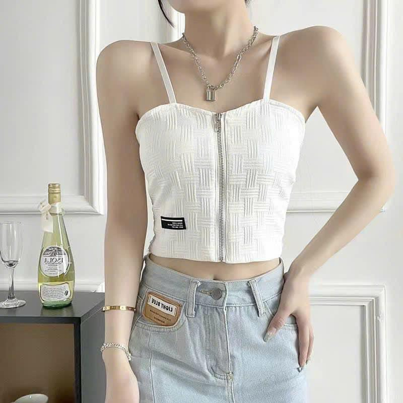 ÁO BRA HAI DÂY CÓ KHÓA PHONG CÁCH CÁ TÍNH SIÊU ĐẸP