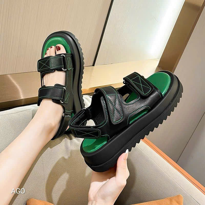 Sandal đế su đúc 2 quai dán 3p